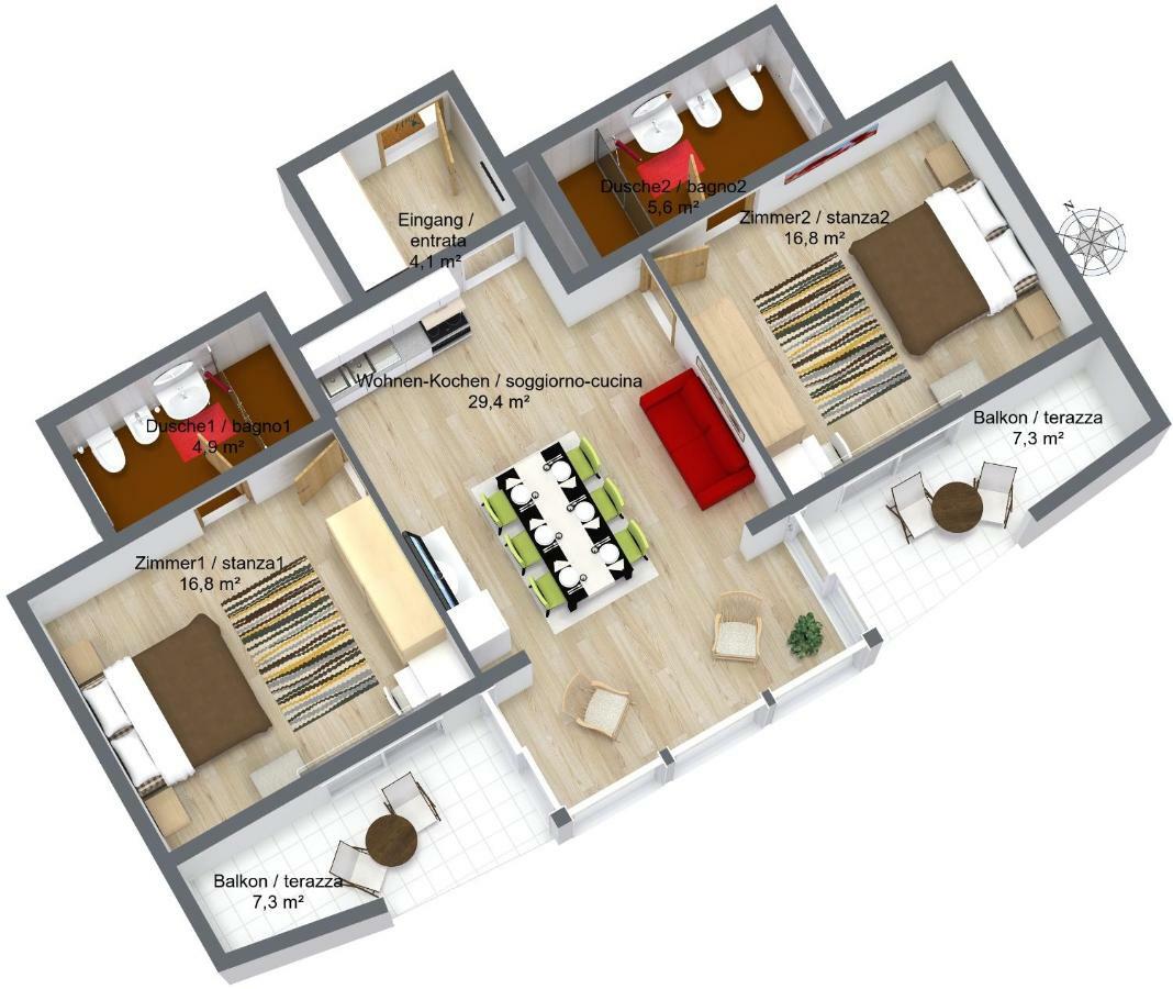 Apartments Bachmann San Candido Exterior foto